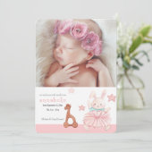 こんにちは プレシャス フォト 出生発表 招待状 (スタンド正面)