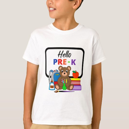 こんにちは プレKスクール ベア ボーイズ Tシャツ (正面)