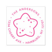 こんにちは ベビースター カスタム 返送先住所 セルフインキングスタンプ (デザイン)