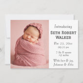 こんにちは、ベビー!：私たち大切のジョイカードのバンドル 案内状 (正面)