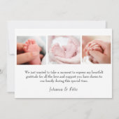 こんにちは、ベビー!：私たち大切のジョイカードのバンドル 案内状 (裏面)