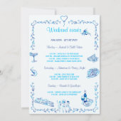 こんにちは、ベラ・バチェロレッテの旅程テンプレートです 招待状 (裏面)