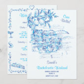 こんにちは、ベラ・バチェロレッテの旅程テンプレートです 招待状 (正面/裏面)