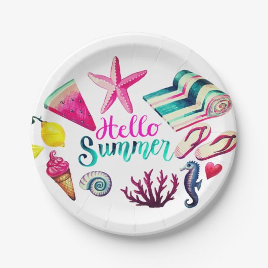 こんにちは ペーパープレート (正面)