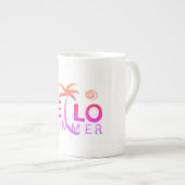 こんにちは ボーンチャイナマグカップ (正面右)