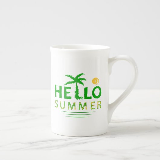 こんにちは ボーンチャイナマグカップ (右)