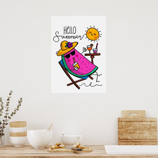 こんにちは ポスター (キッチン)