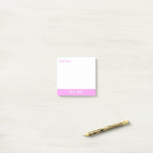 こんにちは ポストイット (デスク上)