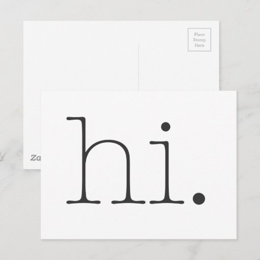 こんにちは. ポストカード (正面/裏面)