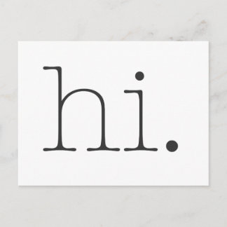 こんにちは. ポストカード