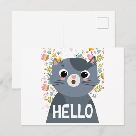 こんにちは ポストカード (正面/裏面)