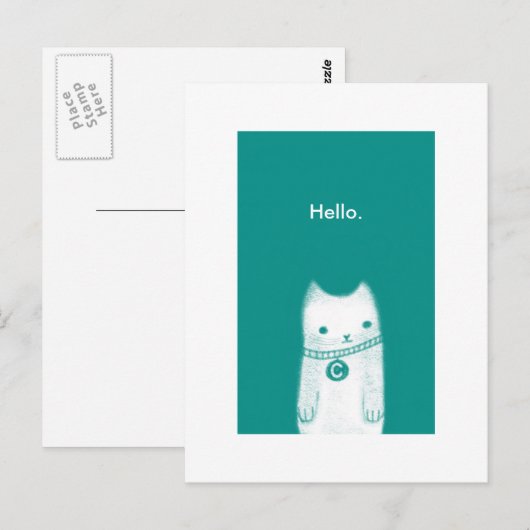 こんにちは。 ポストカード (正面/裏面)