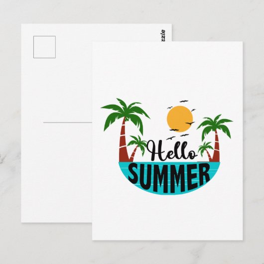 こんにちは ポストカード (正面/裏面)