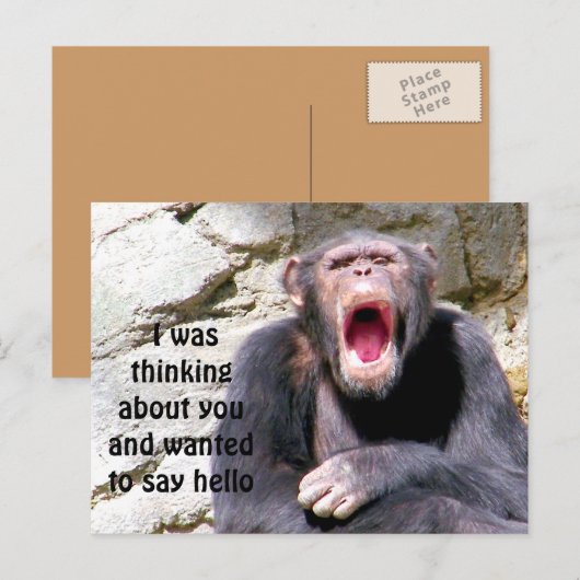 こんにちは_ ポストカード (正面/裏面)