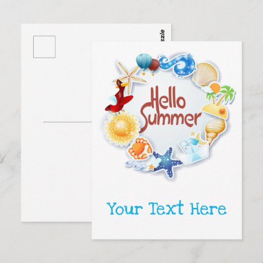 こんにちは ポストカード (正面/裏面)