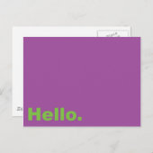 こんにちは。 ポストカード (正面/裏面)