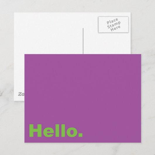 こんにちは。 ポストカード (正面/裏面)