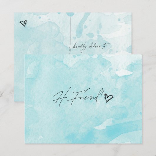 こんにちは ポストカード (正面/裏面)