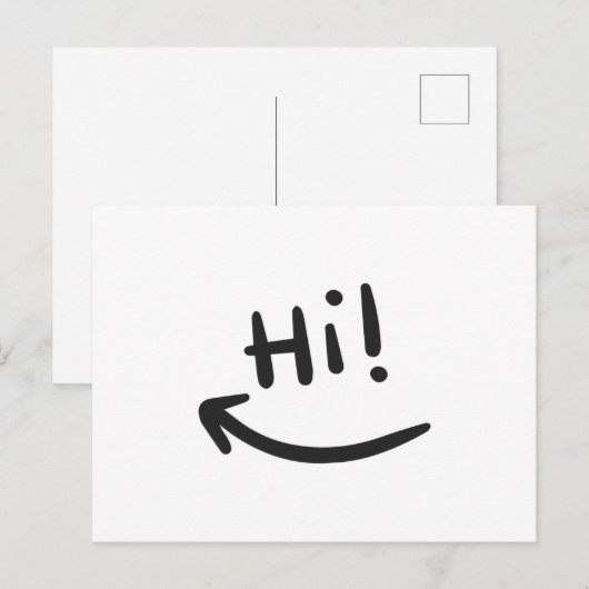 こんにちは ポストカード (正面/裏面)