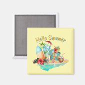 こんにちは マグネット (正面/裏面)