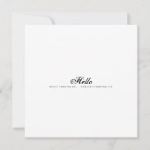 こんにちは – ミニプリント (裏面)