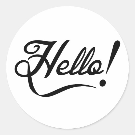 こんにちは ラウンドシール (正面)