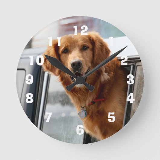 こんにちは ラウンド壁時計 (正面)