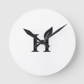 こんにちは ラウンド壁時計 (正面)