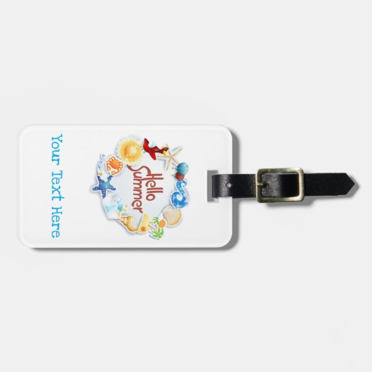 こんにちは ラゲッジタグ (正面横)