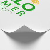 こんにちは ラッピングペーパー (角)