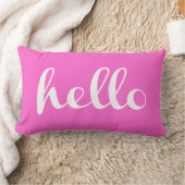 こんにちは！ ランバークッション (ブランケット)