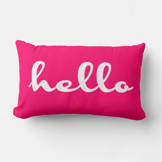 こんにちは！ ランバークッション (正面)