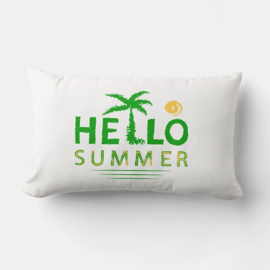 こんにちは ランバークッション (正面)