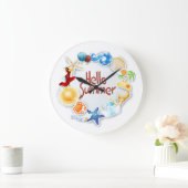 こんにちは ラージ壁時計 (ホーム)