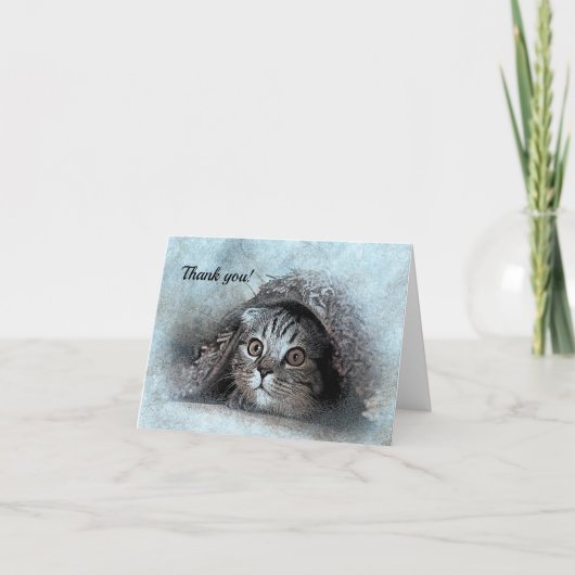 こんにちは リトル キティー 感謝カード (正面)