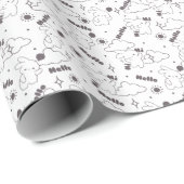 こんにちは、ロッピートッキのデュオラインでバニー・タイム ラッピングペーパー (ロールコーナー)