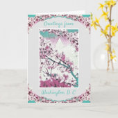 こんにちは – ワシントンD.C. -さくらんぼ・ブラッズNo.1 カード (黄色い花)