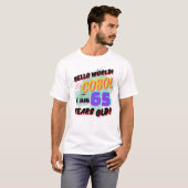 こんにちは 世界のCOBOL プログラミング言語は65歳 Tシャツ (正面フル)