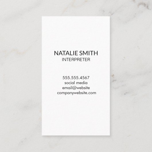 こんにちは | 世界地図 名刺 (裏面)