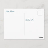 こんにちは、保のTouch孔雀の羽根 ポストカード (裏面)