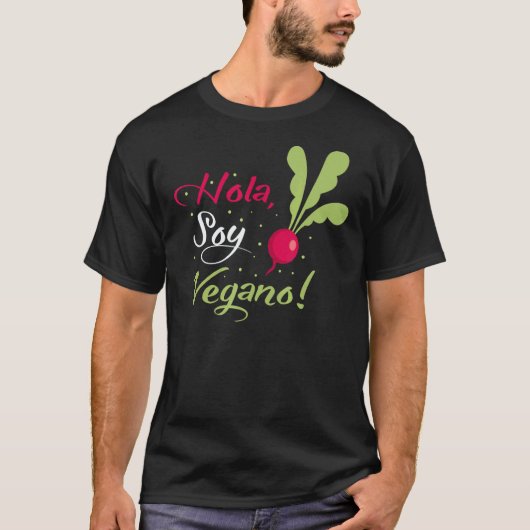 こんにちは、僕はヴィーガンです Tシャツ (正面)
