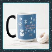 こんにちは、冬のワンダーランドモーフィング モーフィングマグカップ
