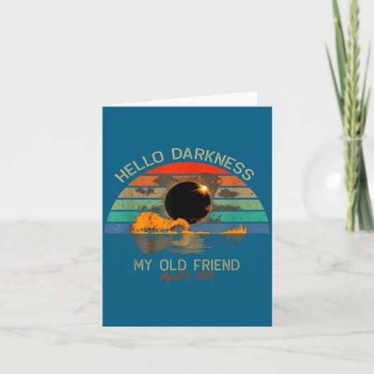 こんにちは、古き友よ、総合的なデザイン カード (正面)