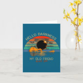 こんにちは、古き友よ、総合的なデザイン カード (黄色い花)