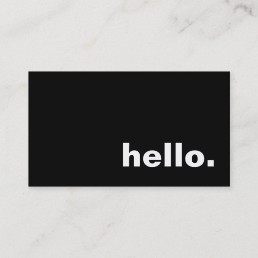 こんにちは 名刺 (正面)