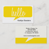 こんにちは 名刺 (正面/裏面)