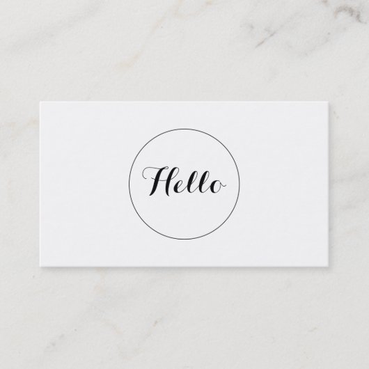 こんにちは 名刺 (正面)