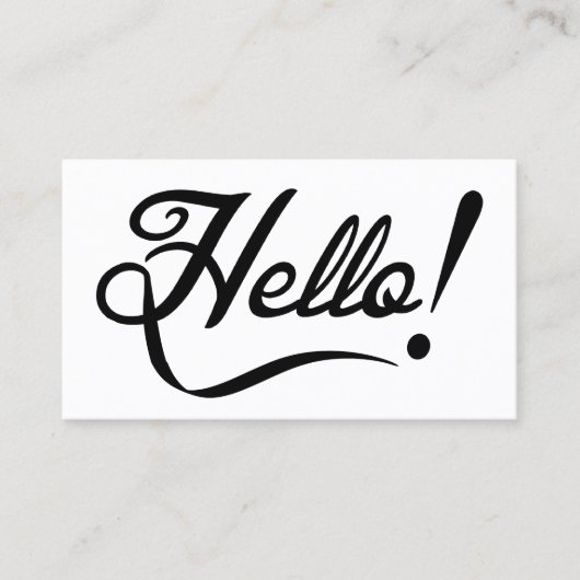 こんにちは 名刺 (正面)