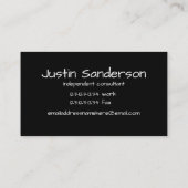 こんにちは、名札-名刺 名刺 (裏面)