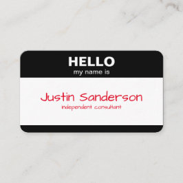 こんにちは、名札-名刺 名刺